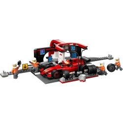 Lego City F1® Pit stop i mechanicy z bolidem Ferrari 60443